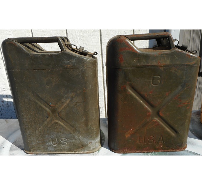 Military Jeep M715 Parts Lot Fuel Cans 2